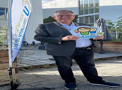 Die Gemeinde Unterhaching setzt ein Zeichen!