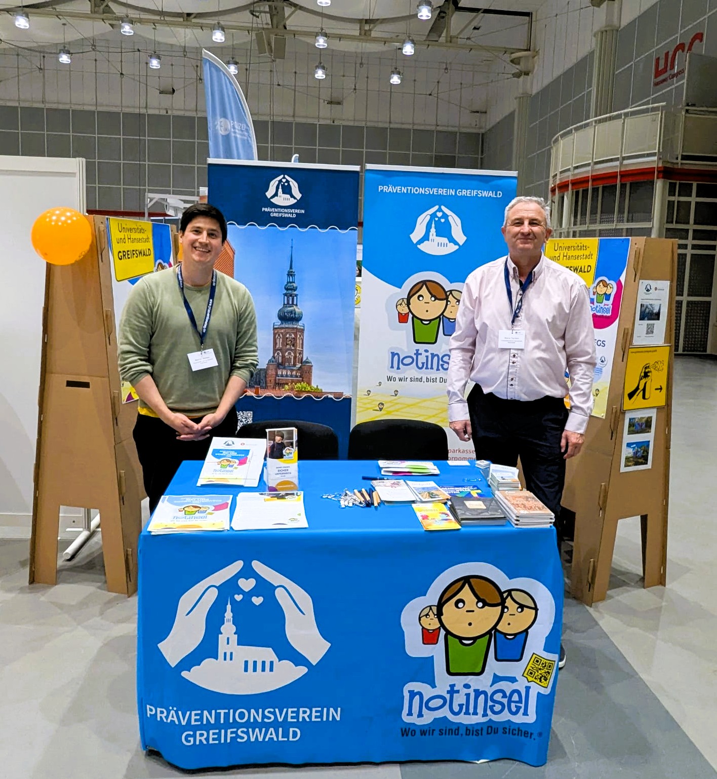 Präventionsverein Greifswald mit Notinselprojekt auf dem 31. deutschen Präventionstag in Hannover